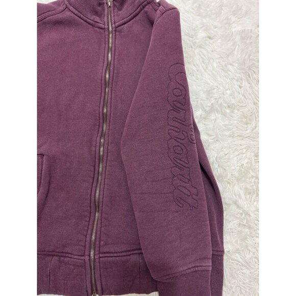 CARHARTT Women Purple Full Zip Fleece Jacket Lined Work Outdoors MEDIUM Spellout - Picture 10 of 13